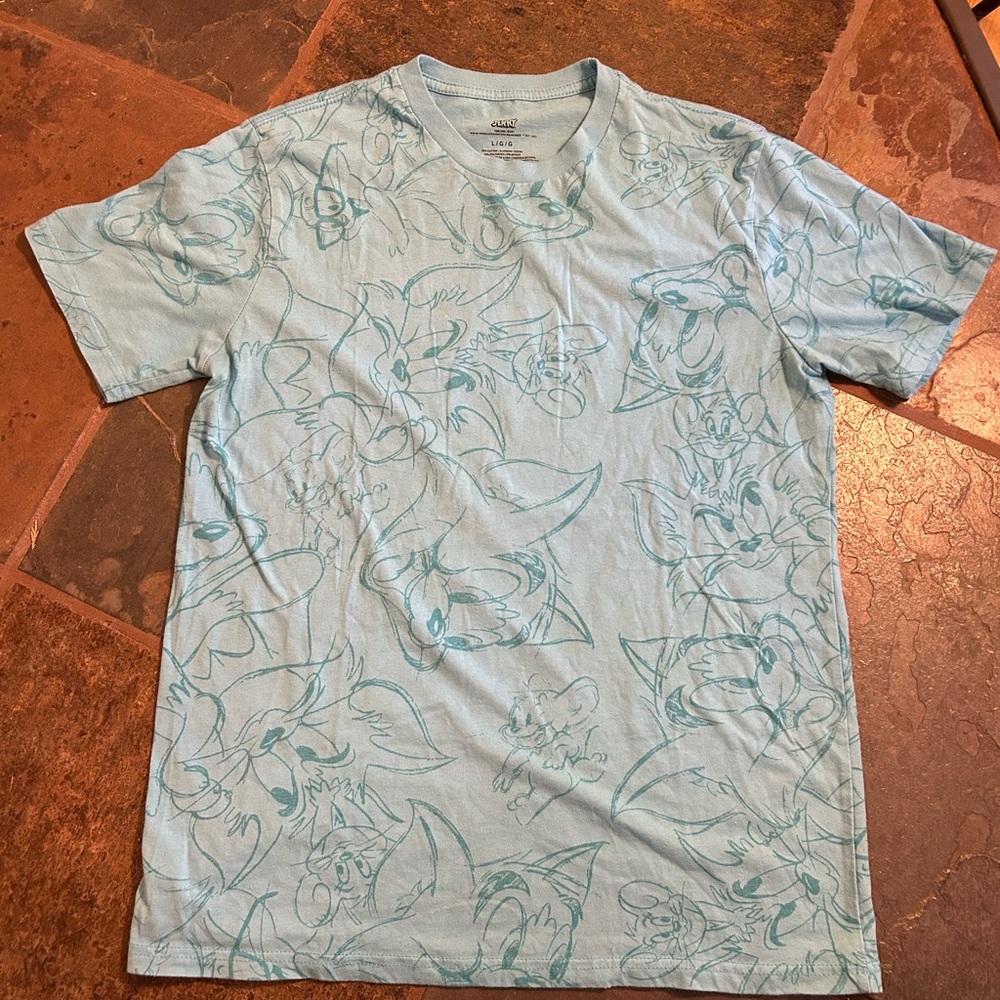 Tom and Jerry Short Sleeve Crew Neck Tee